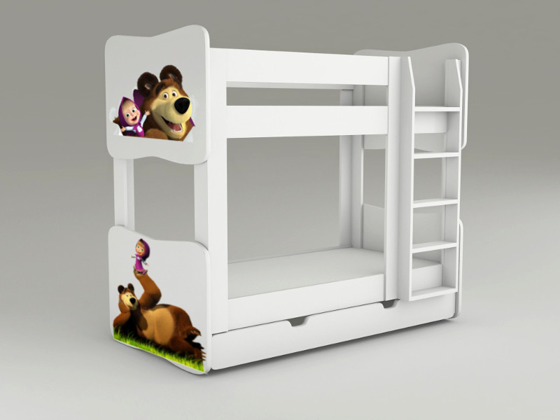 Becks poschodová posteľ Máša a medveď